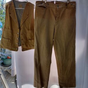Frontier clothing vest and pants